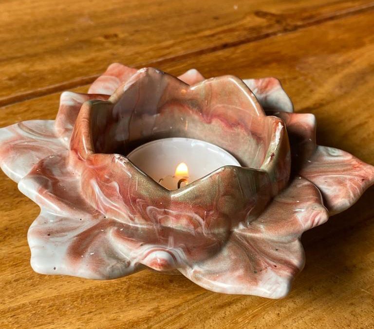 Kerzenhalter Lotosblüte