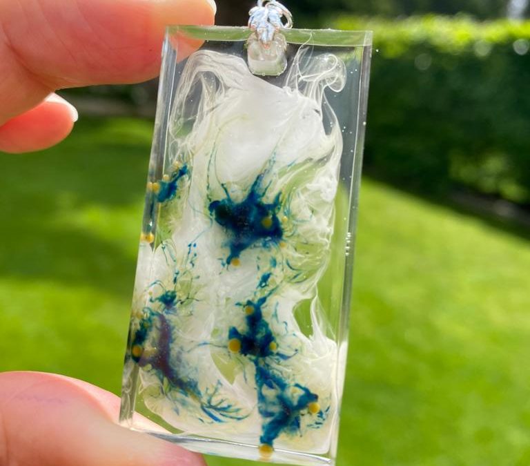 Kettenanhänger Transparent Grün