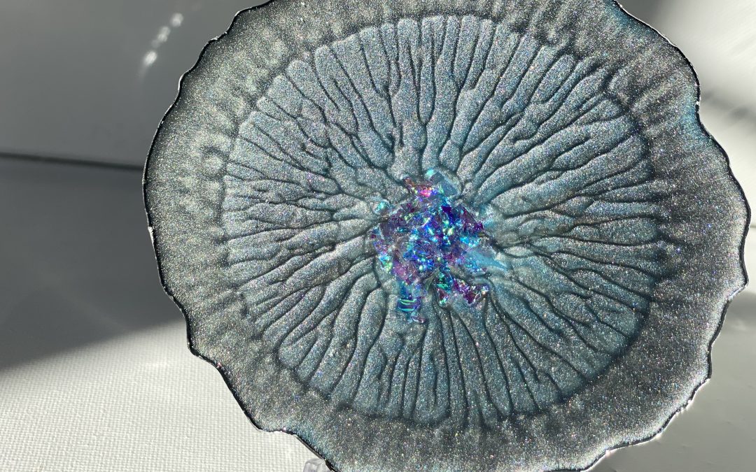 Untersetzer Grau-Metallic