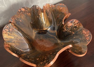 Dekoschale Kupfer-Schwarz