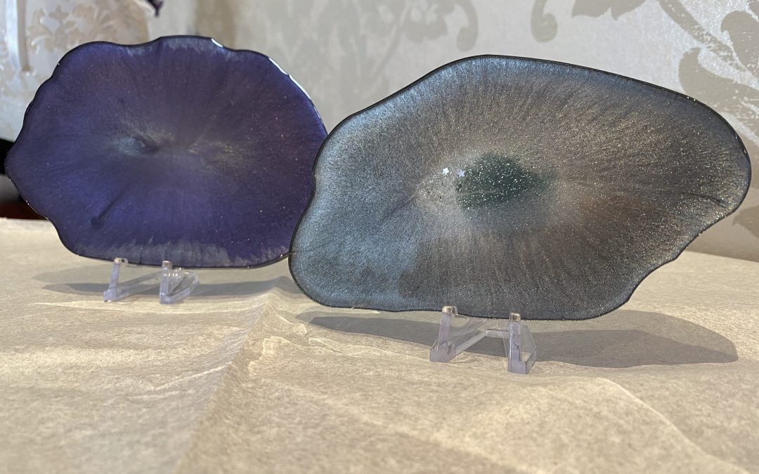 Untersetzer Grau und Lila