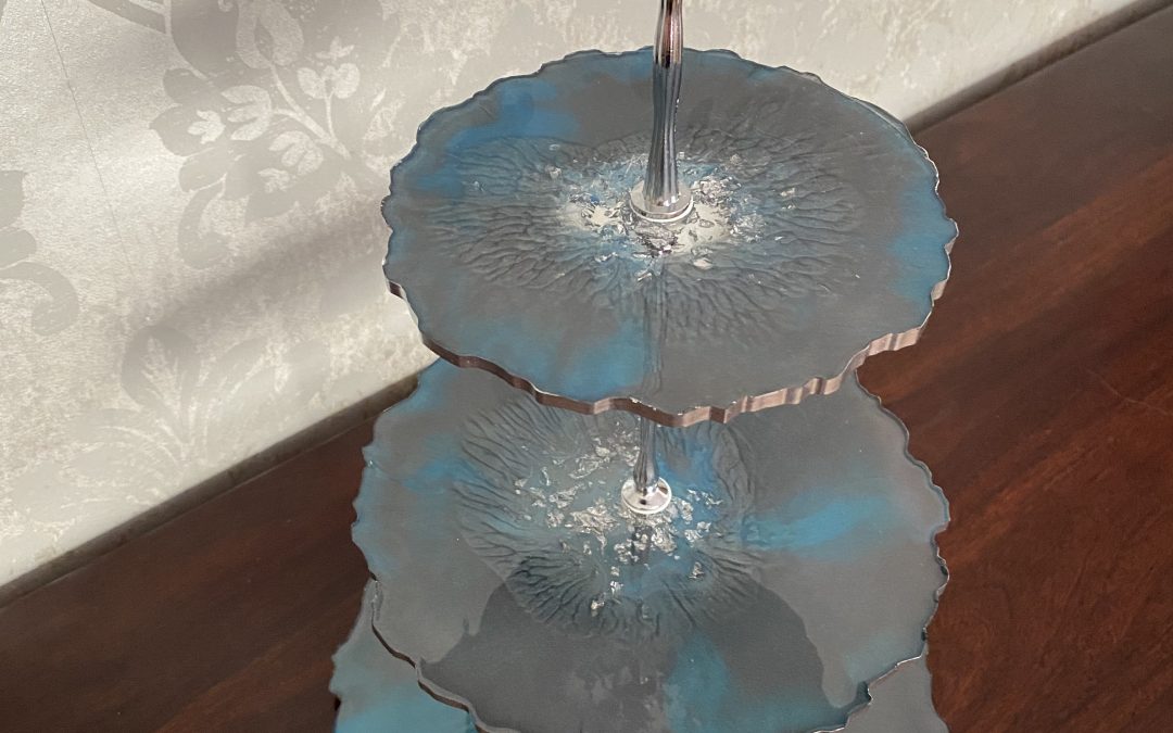 Etagere Türkis-Grau