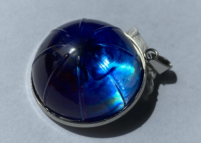 Kettenanhänger Blau-Transparent