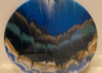 Wandteller – runde Leinwand