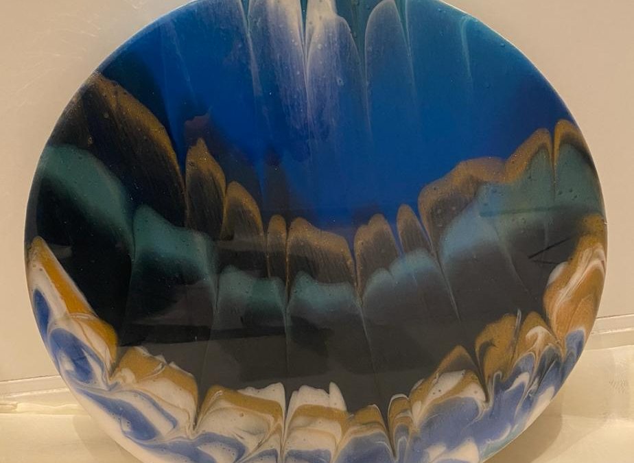 Wandteller – runde Leinwand